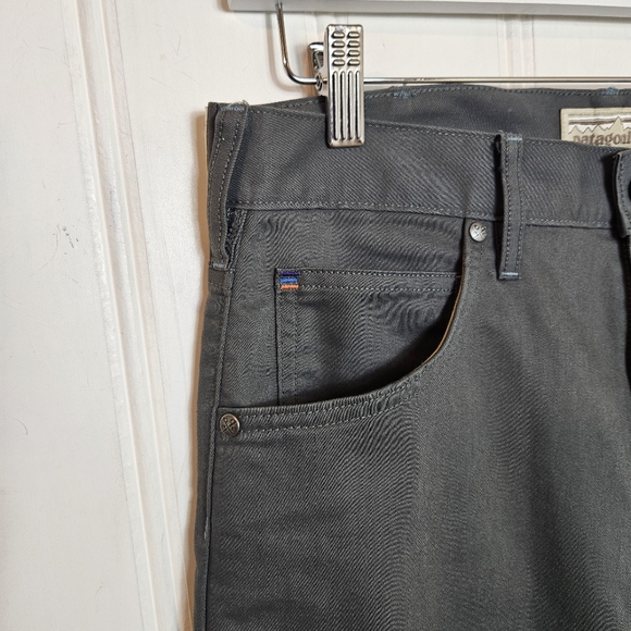 Patagonia Gray Performance Twill Pants Mens 31 x 32 Slim Straight Stretch - Picture 5 of 16